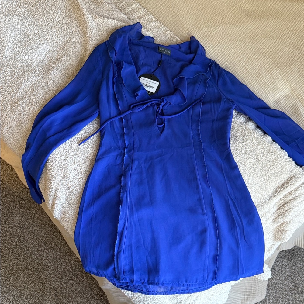 White Fox Boutique Royal Blue Mini Dress